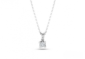 Diamond Solitaire Pendant -Tab Prong