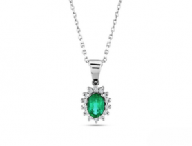 Diamond & Gemstone Pendant