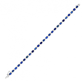 Blue Sapphire Tennis Bracelet