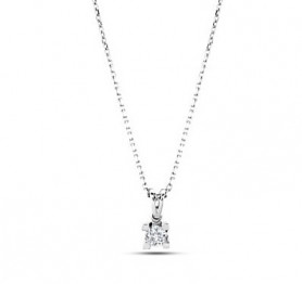 Diamond Solitaire Pendant -Tab Prong Setting