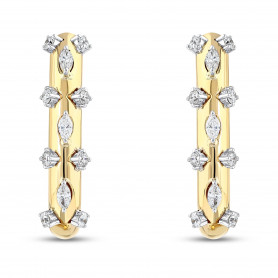 Diamond Earrings  J-Studs