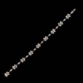 Lab grown Diamond Chain Bracelet Marquise/Pear/Round Brilliant Cut