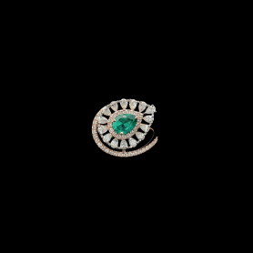 Lab grown Diamond Ring Pear/Round Cut