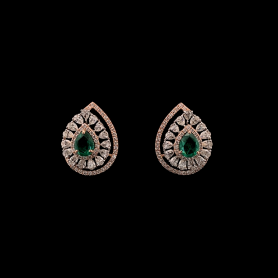 Lab grown Diamond Earrings Pear/Round  Cut