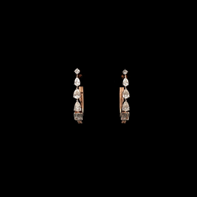 Lab grown Diamond Earrings Pear/Round/Emerald  Cut