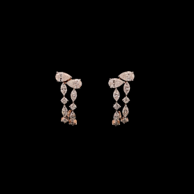 Lab grown Diamond Earrings Pear/Marquise/Round  Cut