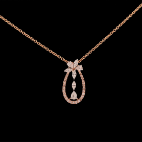 Lab grown Diamond Pendant & Earrings Set Round/Pear/Marquise Cut