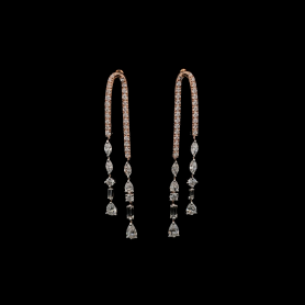 Lab grown Diamond Earrings Danglers Marquise/Emerald/ Pear/Round  Cut