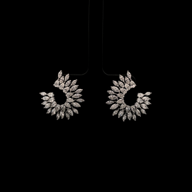 Lab grown Diamond Earrings Pear/Marquise  Cut