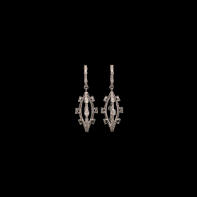 Lab grown Diamond Earrings Oval/Round Brilliant Cut