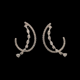 Lab grown Diamond Earrings Pear/Marquise/Round Cut