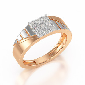 Diamond Ring Urban Legacy Men's Diamond Band Two Tone