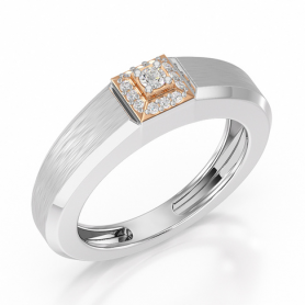 Diamond Band Quantum Crown Men's Diamond Ring