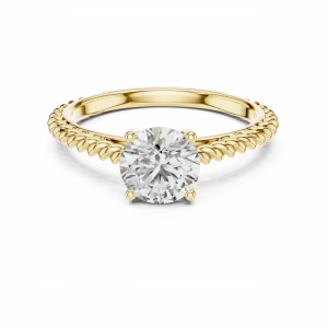 Diamond Ring Solitaire Rope Shank
