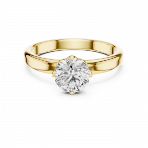 Diamond Ring Solitaire Decorative Prong NS