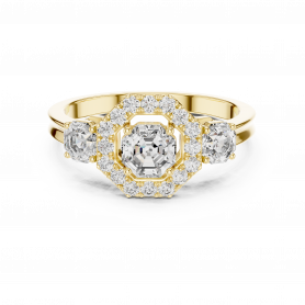 Diamond Ring Solitaire with Halo