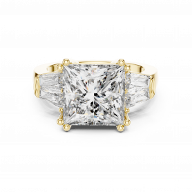 Diamond Ring  Solitaire Double Prong Princess Cut