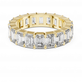 Diamond Ring -Lab grown- Solitaire Tapered Shank