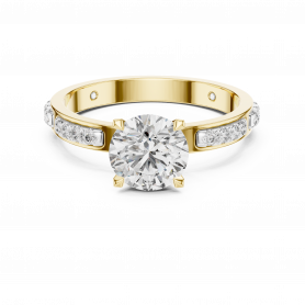 Diamond Ring -Lab grown  Solitaire Claw Prong