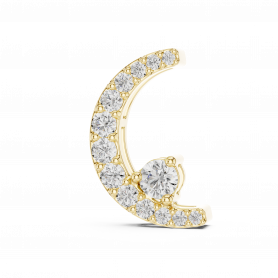 Diamond Pendant - Lab grown Crescent