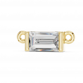 Diamond Pendant - Solitaire  Baguette