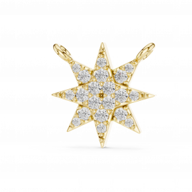 Diamond Pendant Natural Diamonds Shining Star