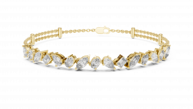 Diamond Chain Bracelet - Natural Mined Diamonds