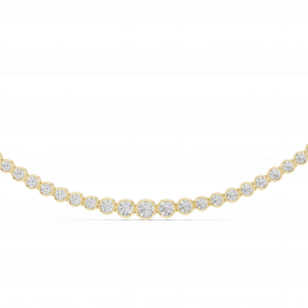 Diamond  Tennis Necklace  Lab Grown Gradient Diamonds