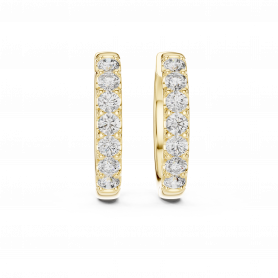 Diamond Earrings Classic Huggies Natural Mined Diamonds 