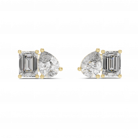 Diamond Toi et Moi Trendsetting Earrings 