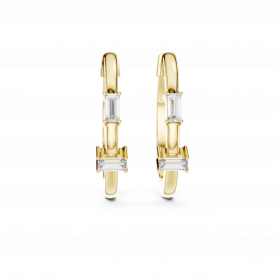 Diamond Earrings Huggies Lab Grown Diamonds