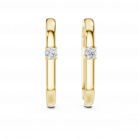 Diamond  Earrings Minimalistic Huggies Natural Mined Diamonds