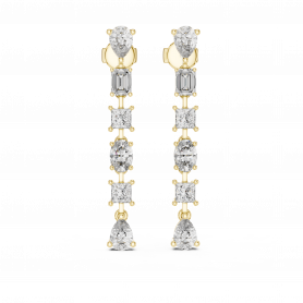 Medley Diamond Earrings Mini Danglers Lab Grown Diamonds