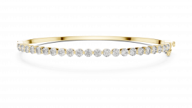 Semi Eternity Diamond Bangle Bracelet