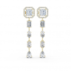 Trendy Diamond Danglers