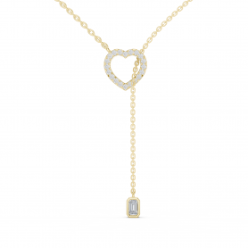 Diamond Pendant Lariat Necklace