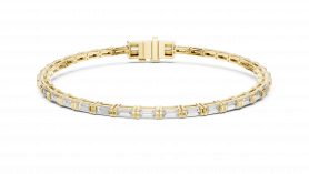 Line Diamond Tennis Bracelet
